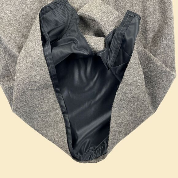 1980s grey wool skirt by Sag Harbor, vintage size 14 maxi skirt - Picture 5 of 8